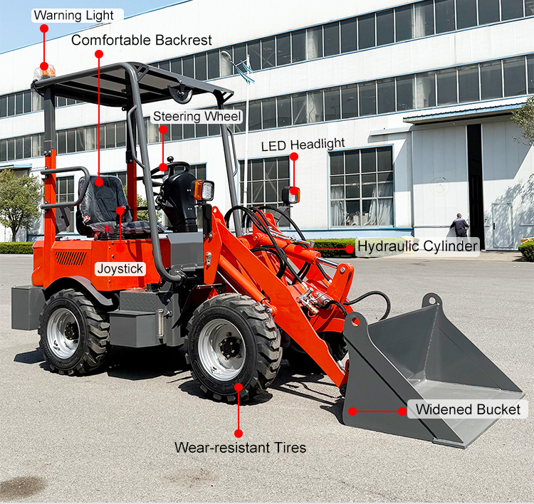 Elektrikli Mini Tekerlekli Yükleyici Elektrikli Mini Tekerlekli Yükleyici