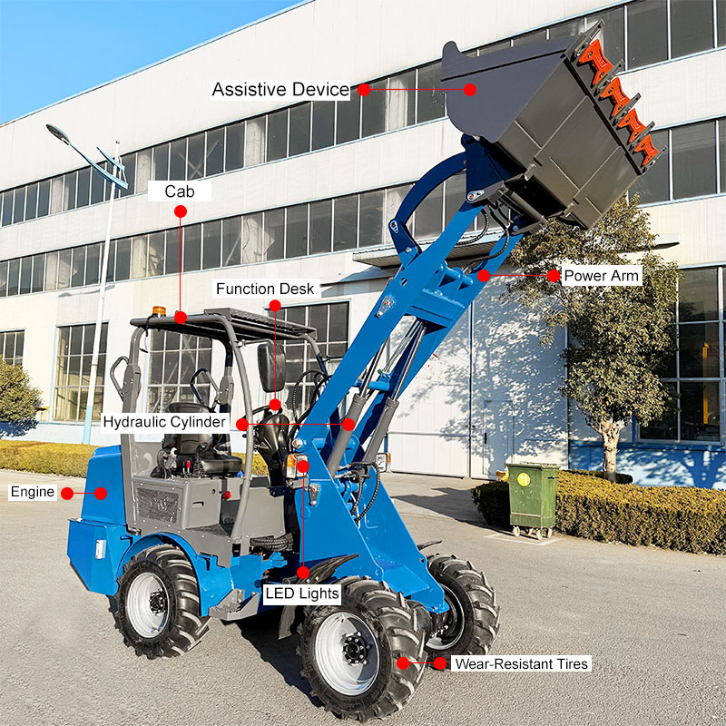 Elektrikli ön uç yükleyici