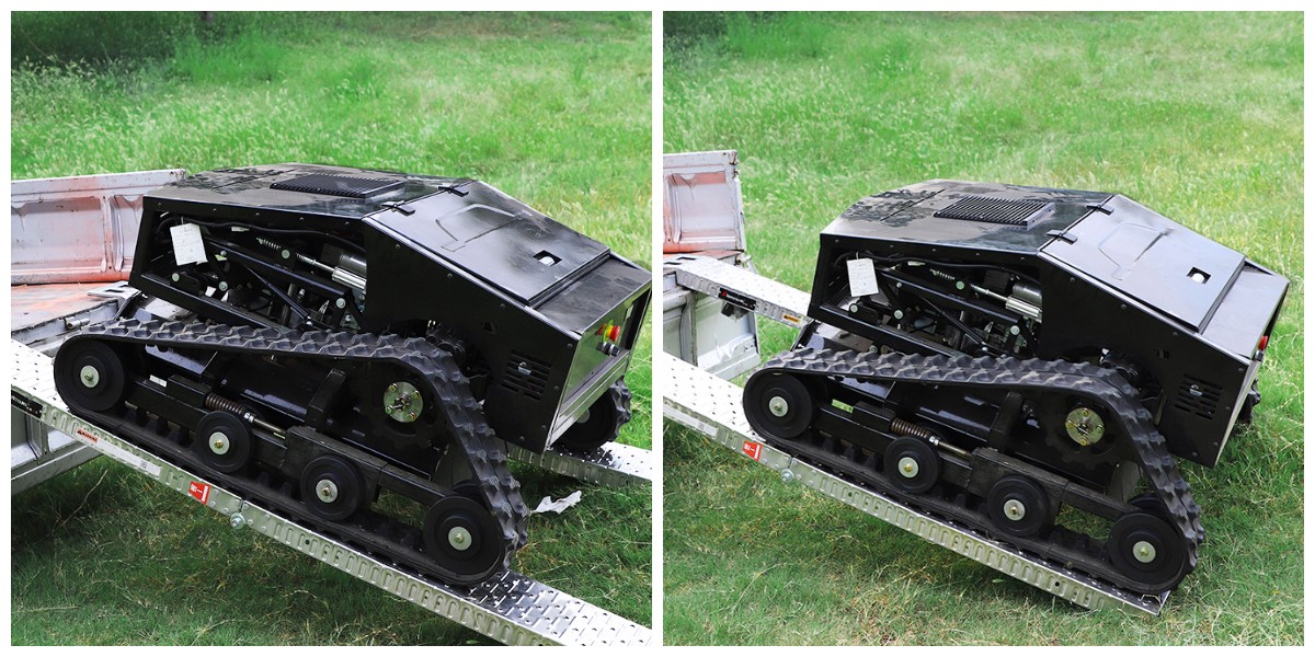 Benzinli çim biçme makinesi