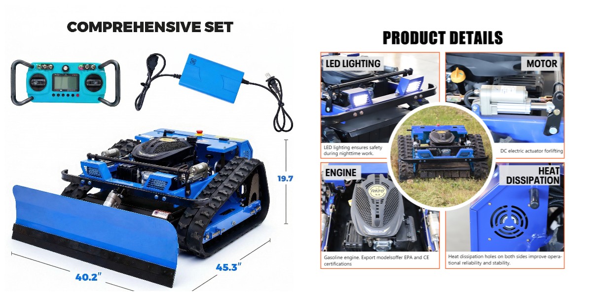 Benzinli çim biçme makinesi